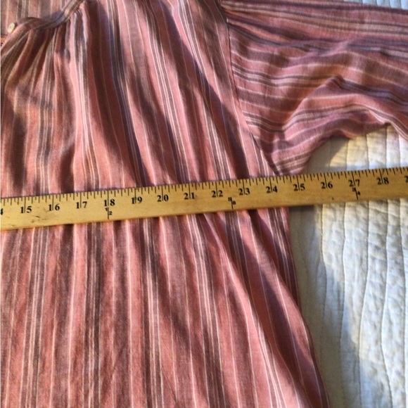 Lucky Brand Pink Striped Blouse - Picture 6 of 8